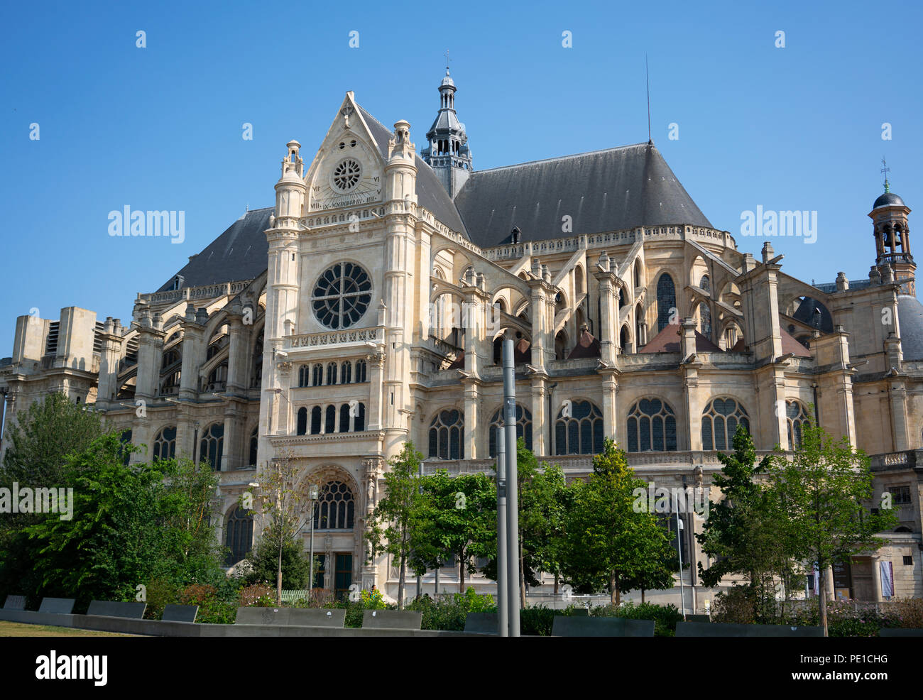 Chiesa di Saint-Eustache nel centro di Parigi Francia Foto Stock