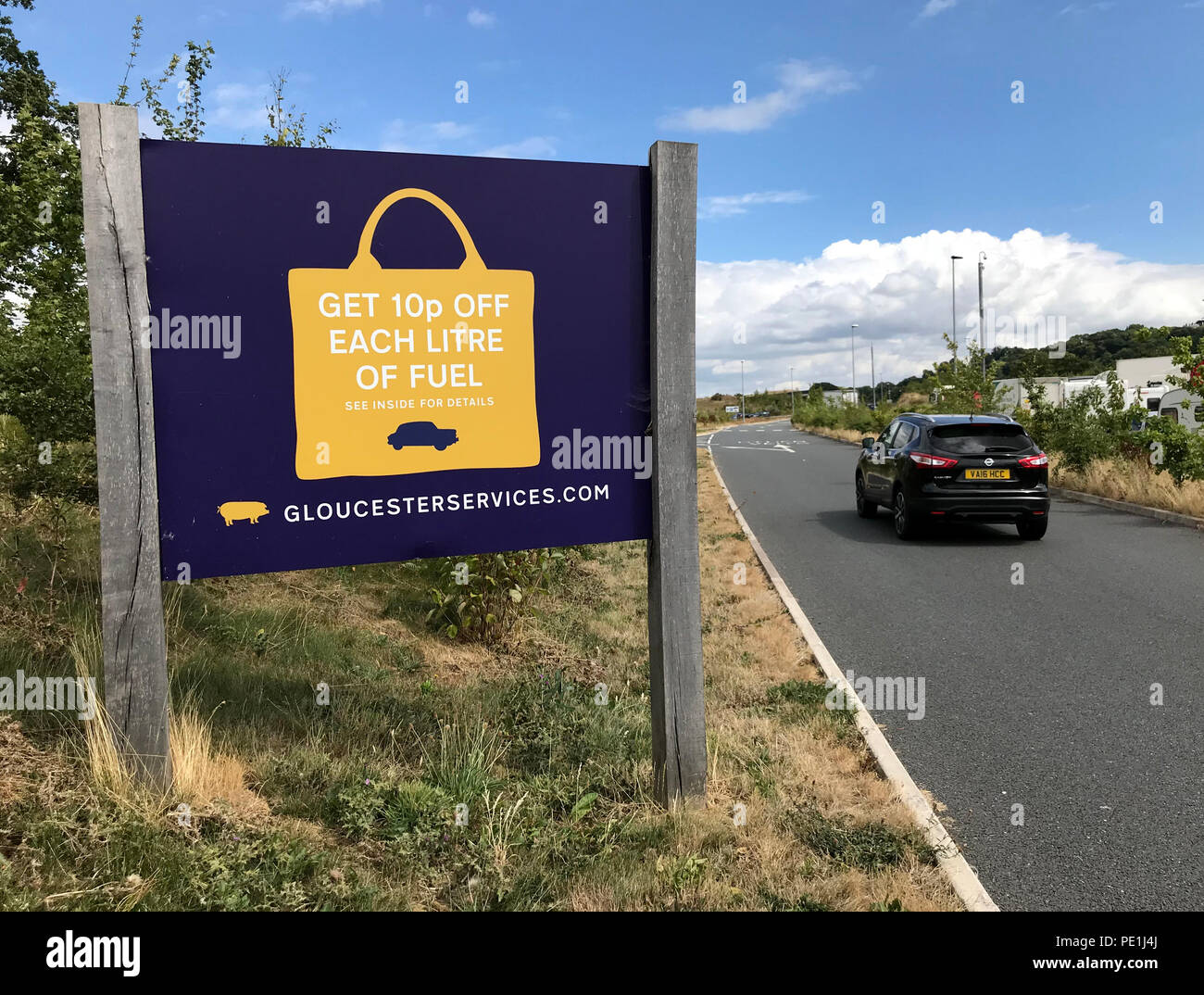 M5 Servizi di Gloucester Tuffley Brookthorpe, Gloucestershire, South West England, Regno Unito - Svincolo 12 / 11a Foto Stock