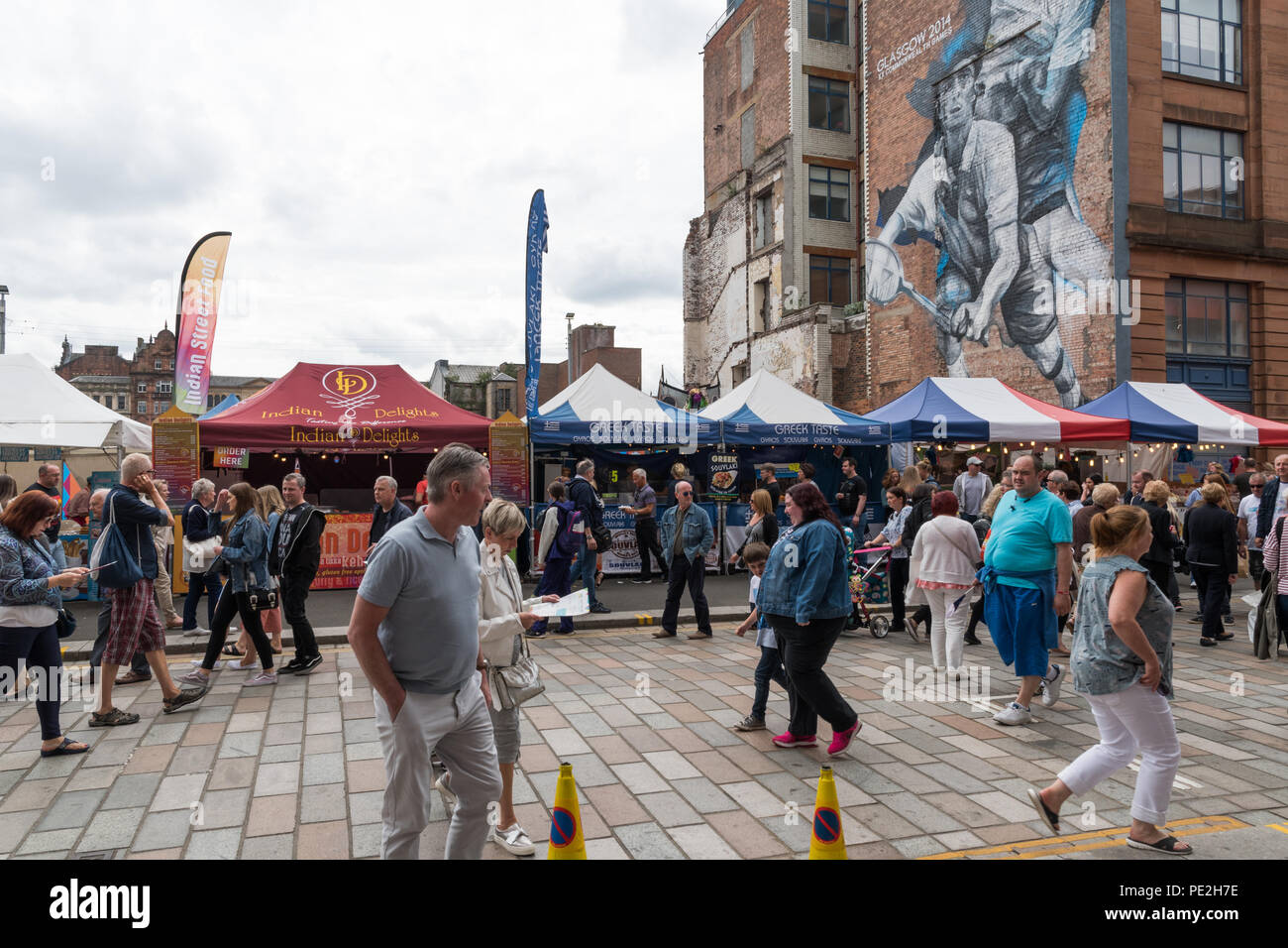 Merchant City Festival 2018, Glasgow, Scotland Regno Unito Foto Stock