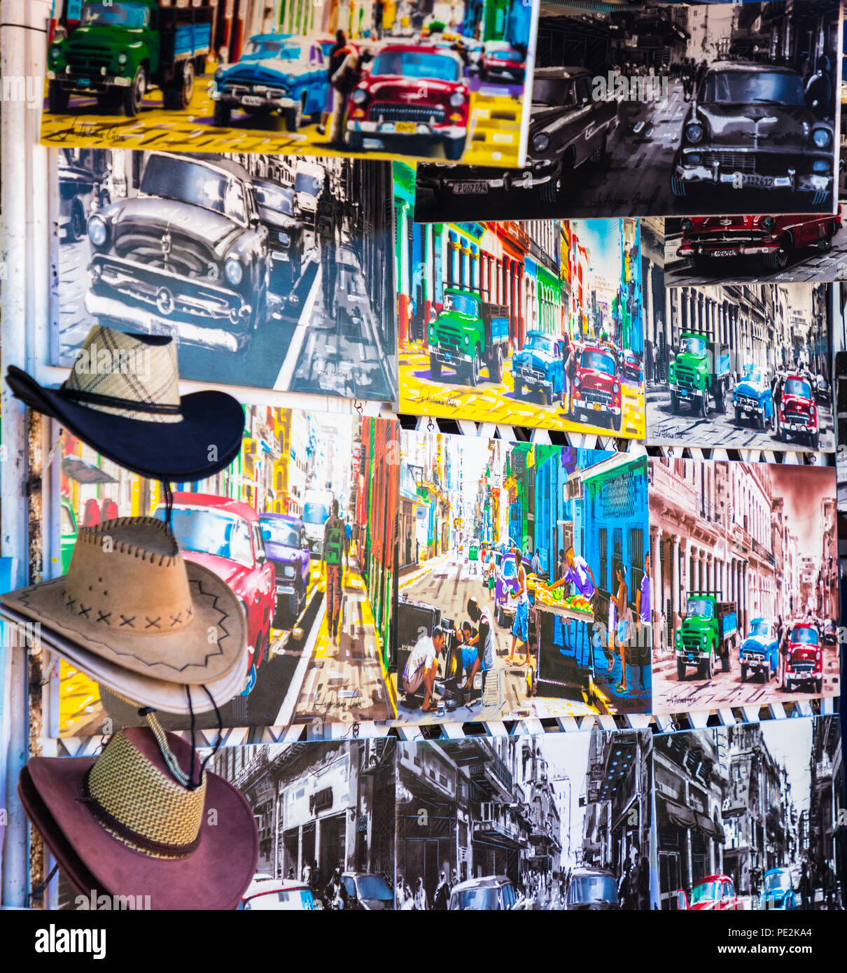 Una vista tipica a Varadero in Cuba Foto Stock