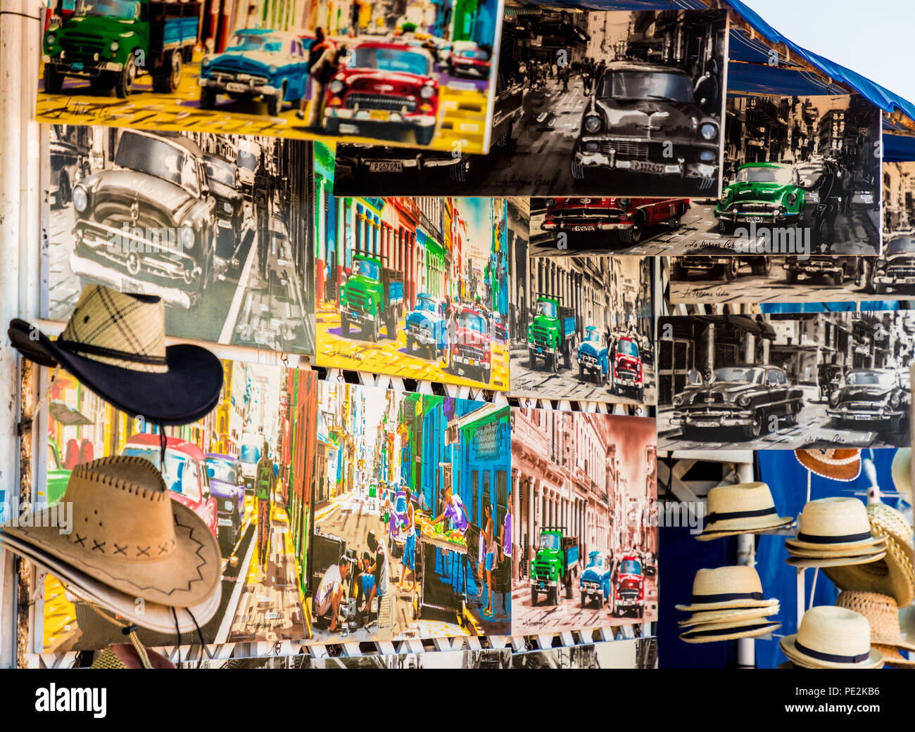 Una vista tipica a Varadero in Cuba Foto Stock