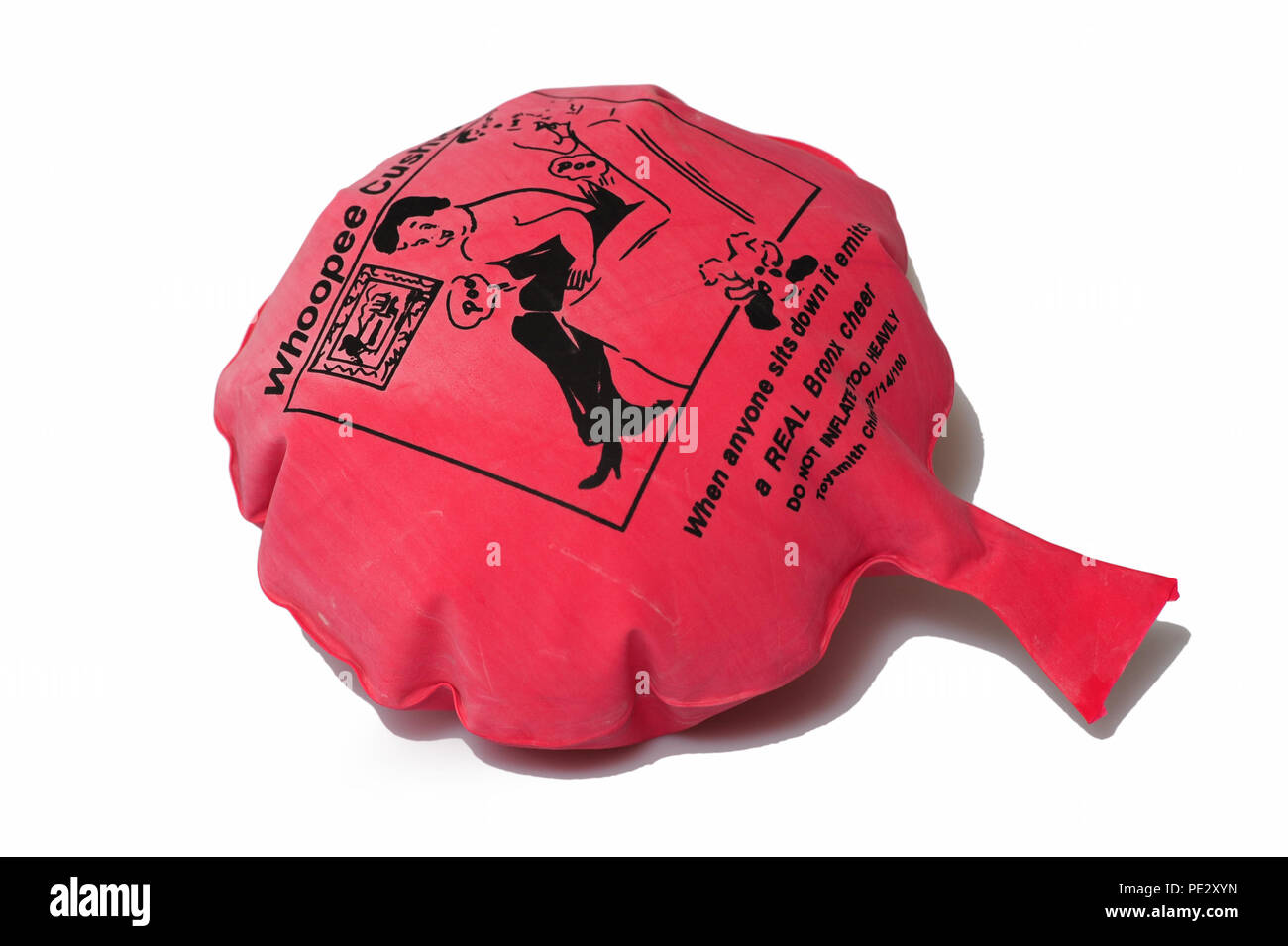 Un rosso novità Whoopee cuscinetto realizzato per gags e trucchi per fake fart rumori Foto Stock