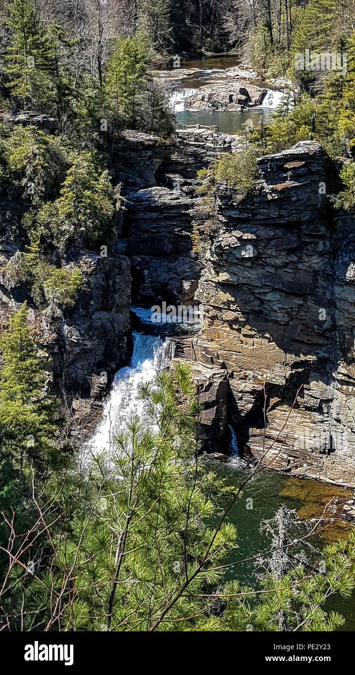 Linville cade in western North Carolina, STATI UNITI D'AMERICA Foto Stock