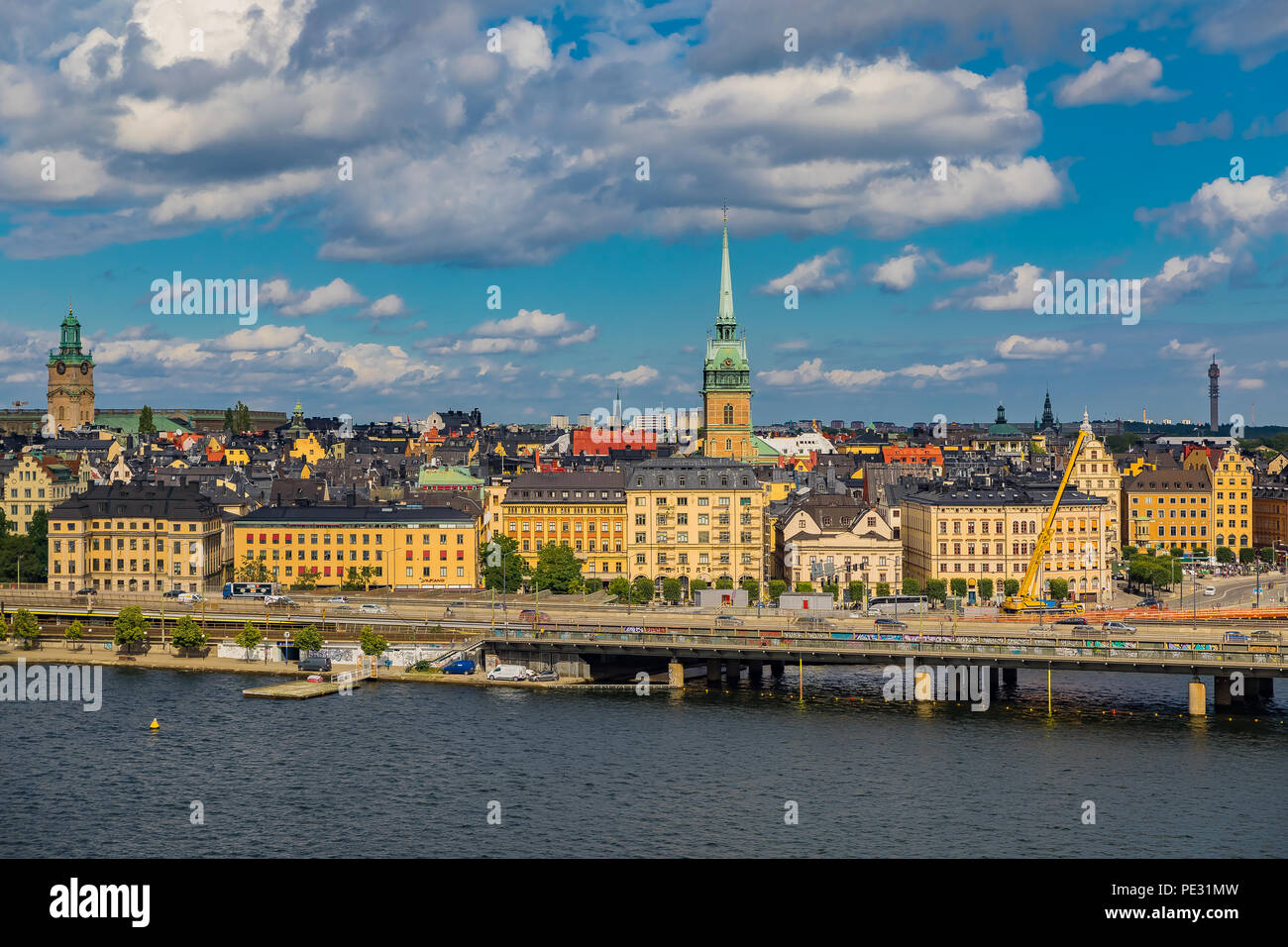 Tradizionali edifici in stile gotico nella città vecchia, Gamla Stan a Stoccolma, Svezia Foto Stock