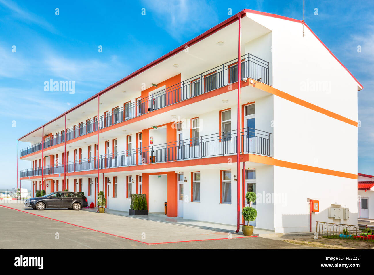 Hotel accessibile in romannian Black Sea Resort Foto Stock
