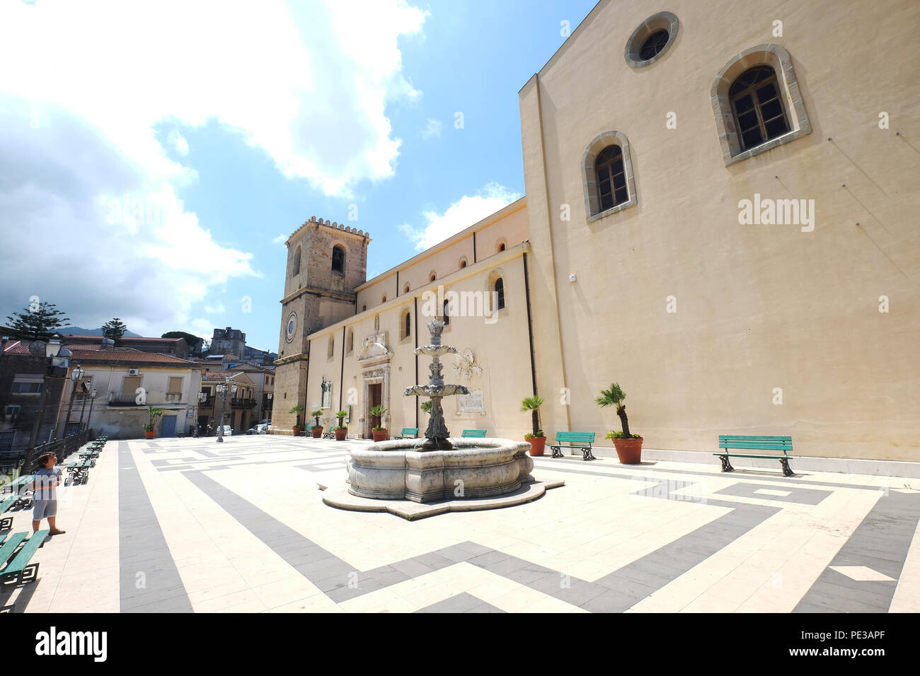 Chiesa della Vergine Maria Assunta, (santa maria assunta) Castroreale (Messina) Sicilia, Italia Foto Stock