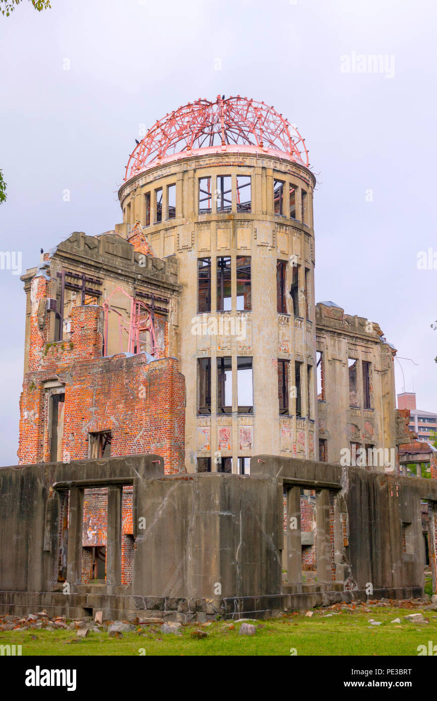Hiroshima Peace Memorial Dome Genbaku bomba atomica Giappone Asia Foto Stock