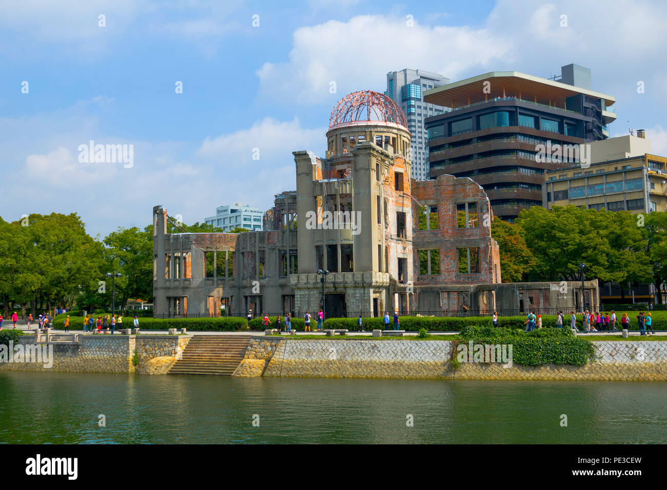 Hiroshima Peace Memorial Dome Genbaku bomba atomica Giappone Asia Foto Stock