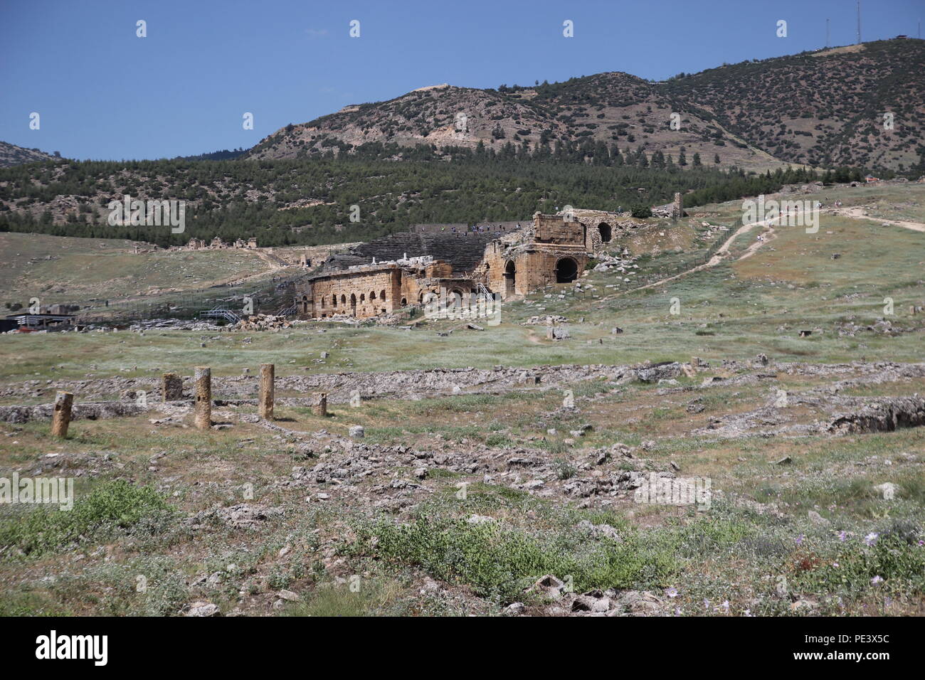 Antica città di Hierapolis. Pamukkale / TURCHIA / 2018 Foto Stock