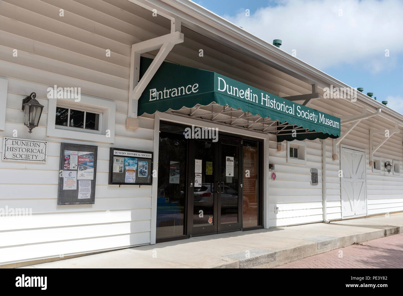 Dunedin, Florida, Stati Uniti d'America. Il Dunedin Museo Storico, Main Street, Dunedin, Florida, Foto Stock