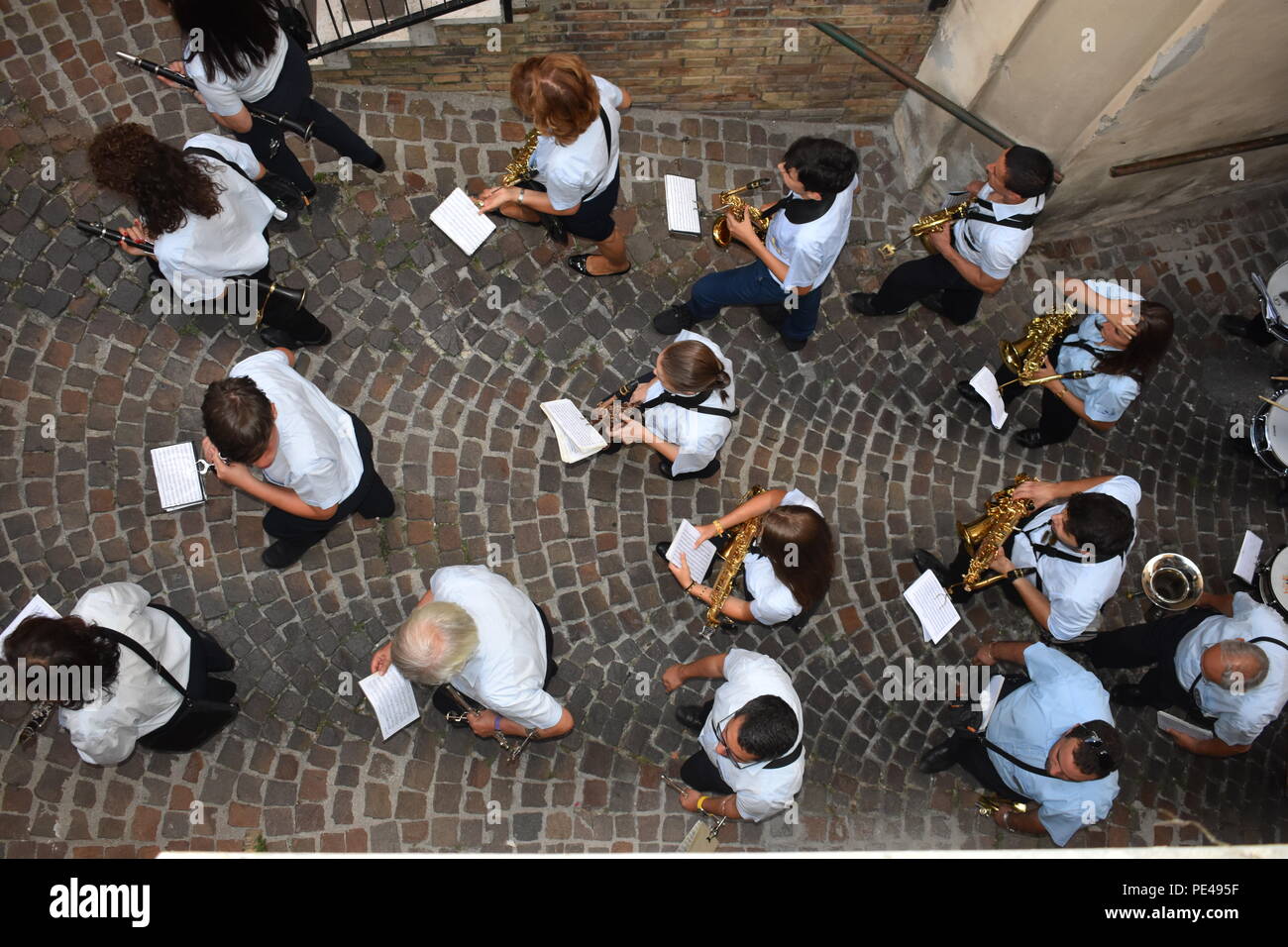 Banda cittadina, Casoli, Abruzzo, Italia, Luglio 2018 Foto Stock