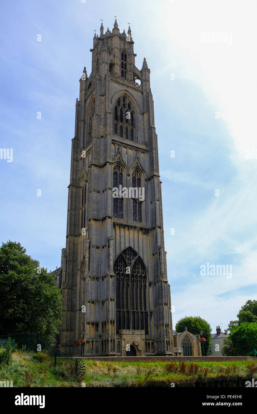 Boston moncone. britannico della torre campanaria più alta, Lincolnshire, Inghilterra Foto Stock