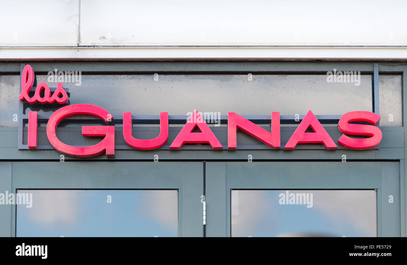 Las Iguana segno logo. Foto Stock