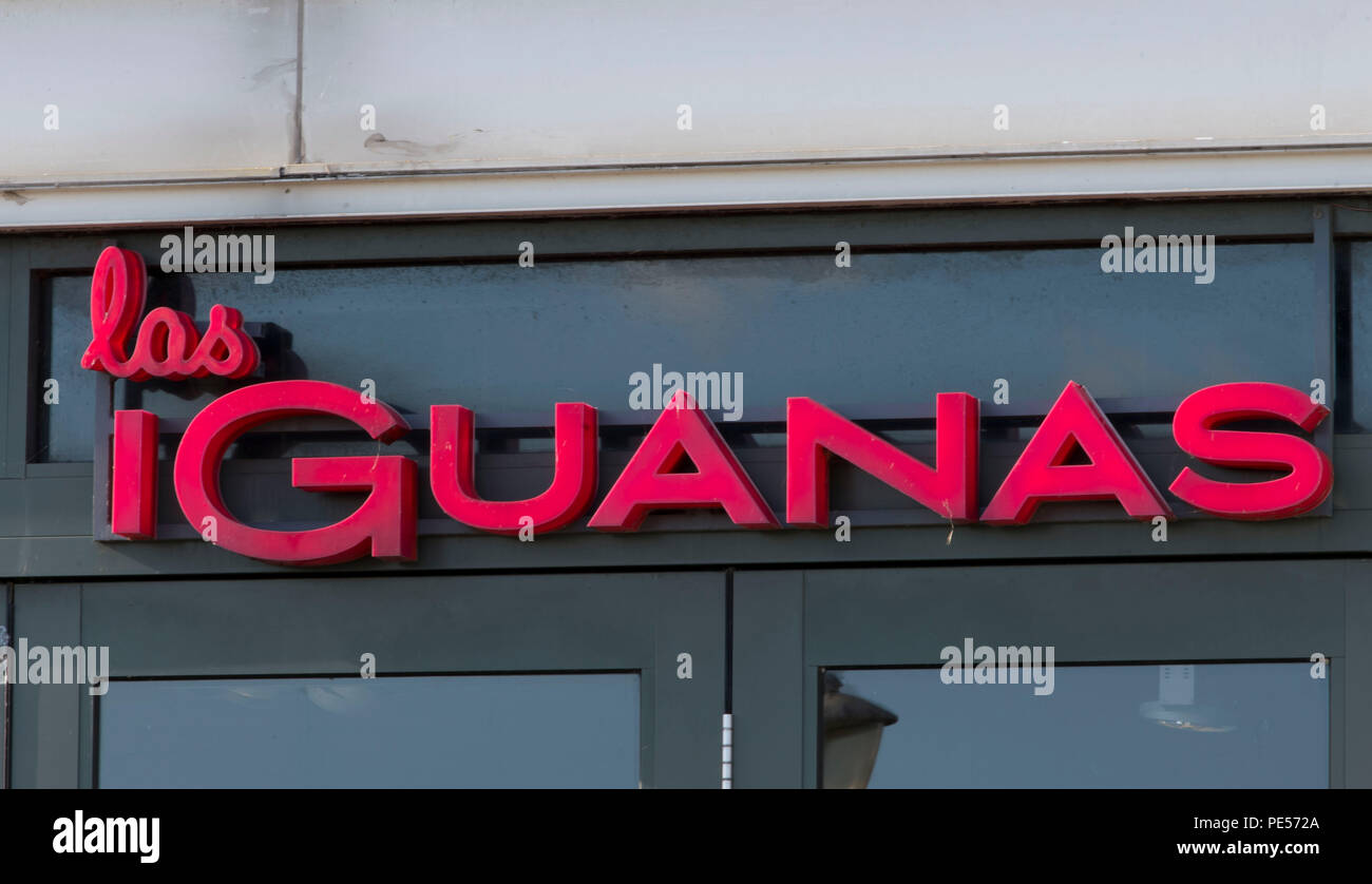 Las Iguana segno logo. Foto Stock