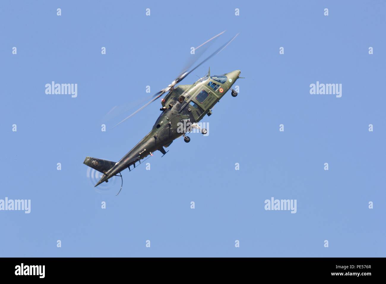 Aria belga Componente - Agusta A109BA attacco leggero e ricognizione elicottero da 1 Elicottero ala, Beauvechain al 2018 Air Tattoo Foto Stock