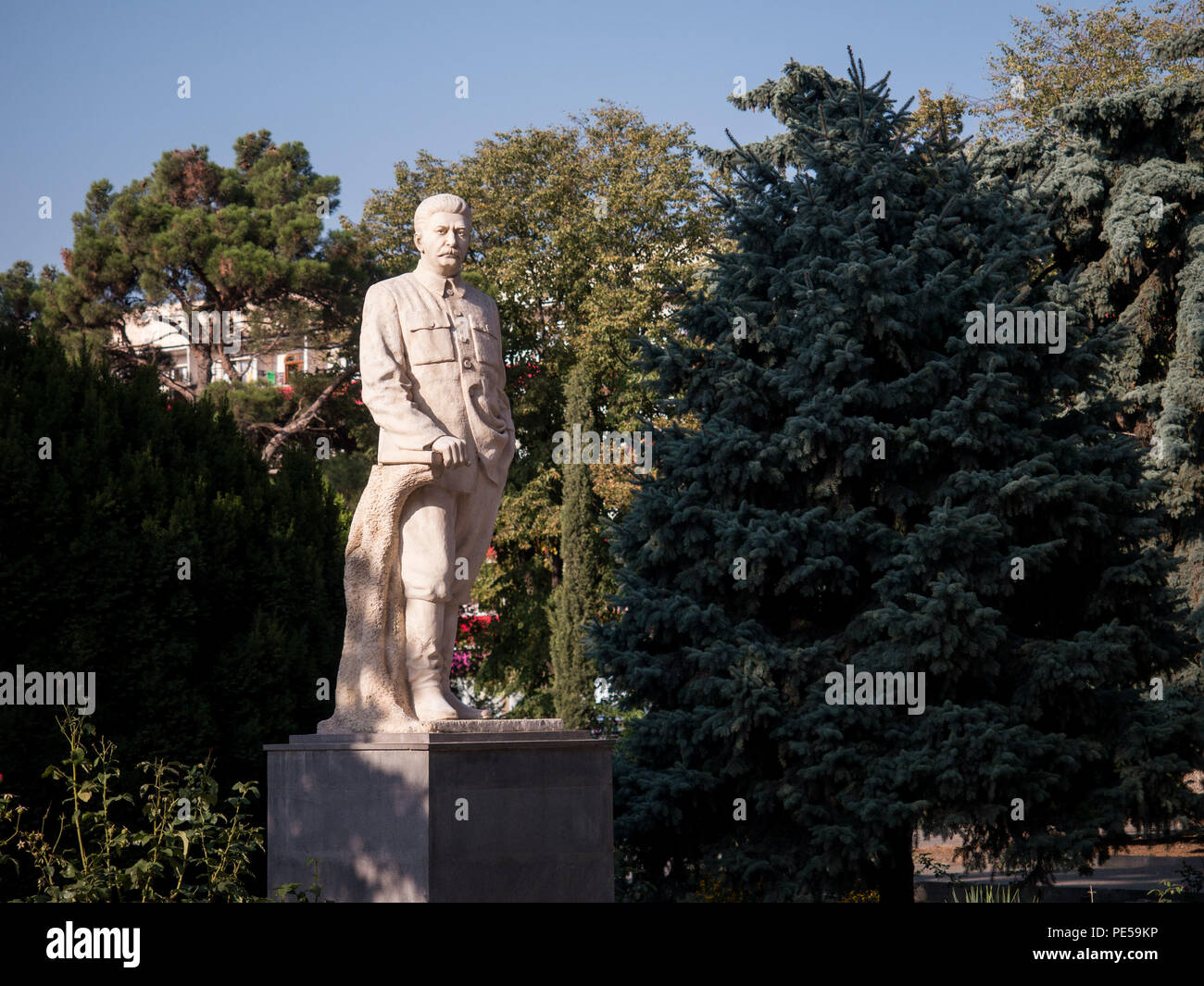 Statua di Stalin a Gori. Foto Stock