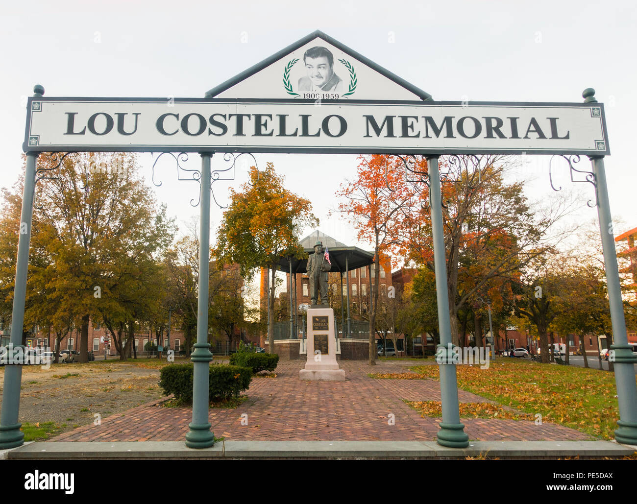 Lou Costello memorial Paterson NJ Foto Stock