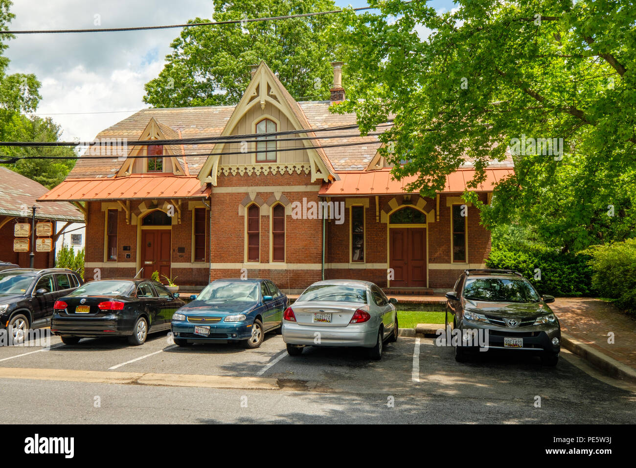 Rockville Railroad Station, 98 Church Street, Rockville, Maryland Foto Stock