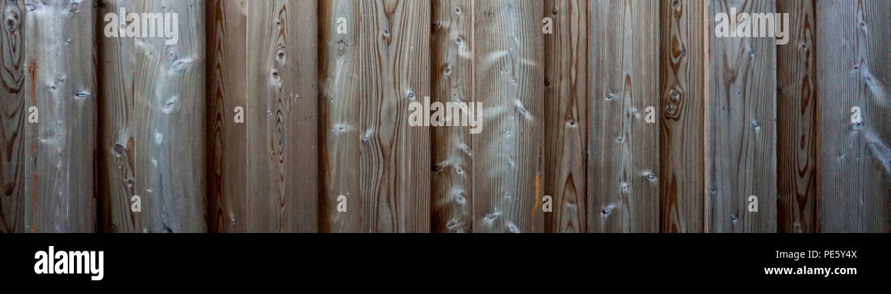 In legno marrone parete di bordo Foto Stock
