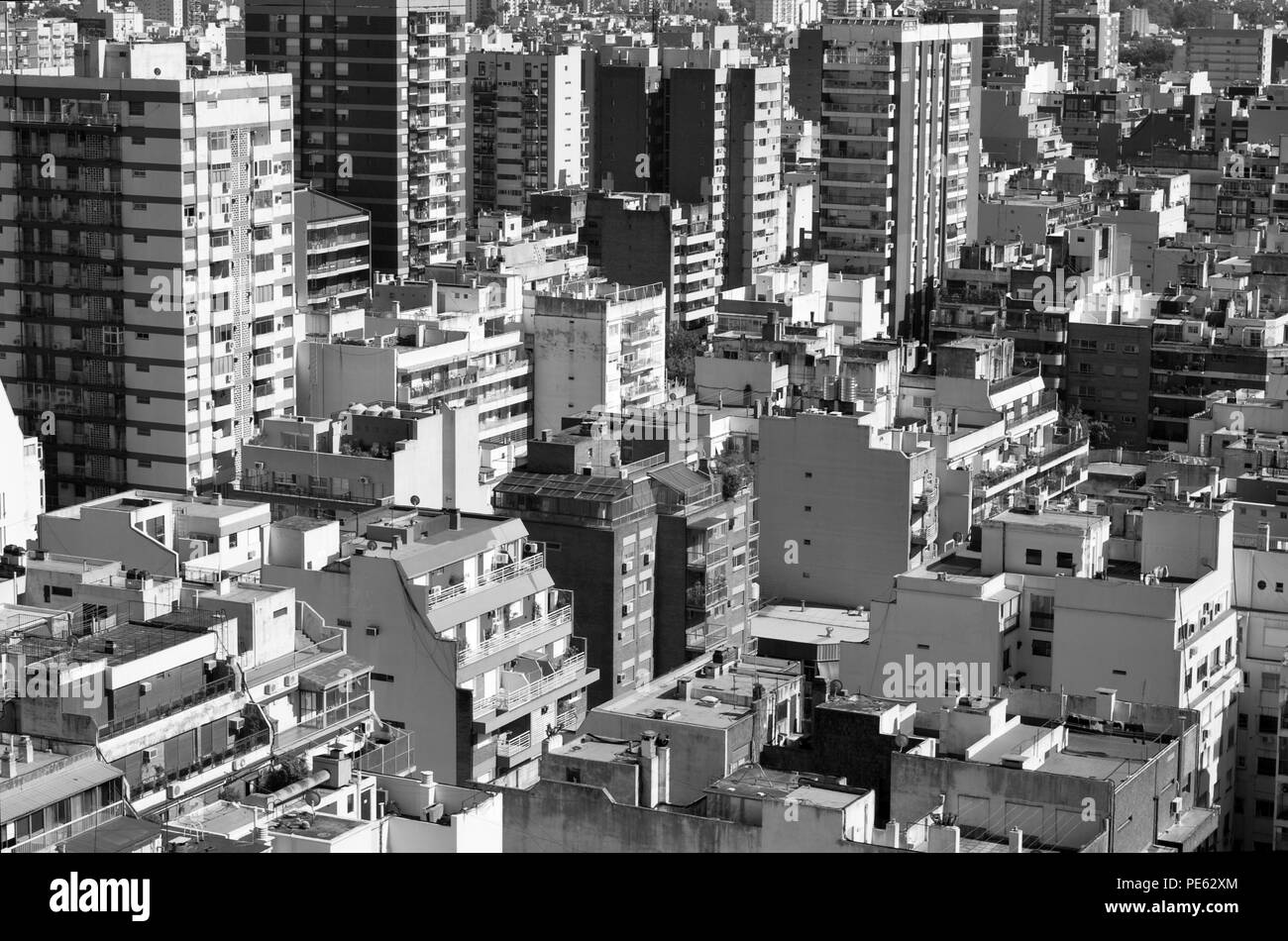 Buenos Aires highrises monocromatico Foto Stock