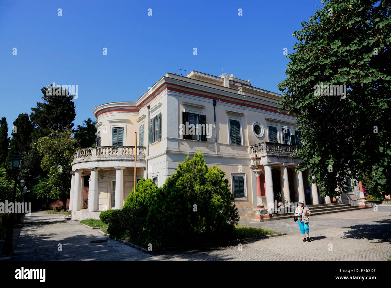 Villa Mon Repos, Corfù, Grecia, Europa Foto Stock