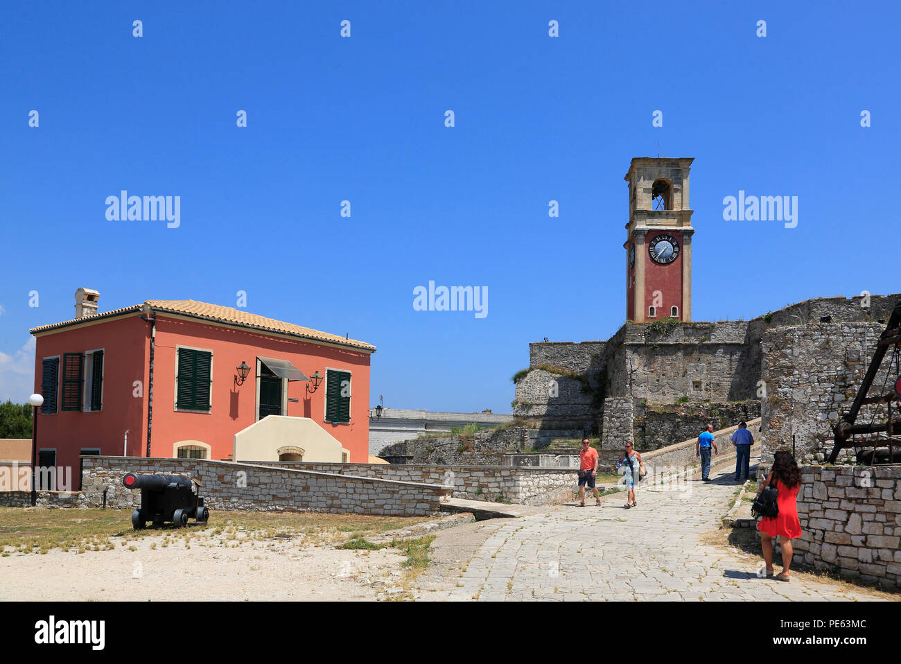 Vecchia Fortezza, Corfù Corfù, Grecia, Europa Foto Stock