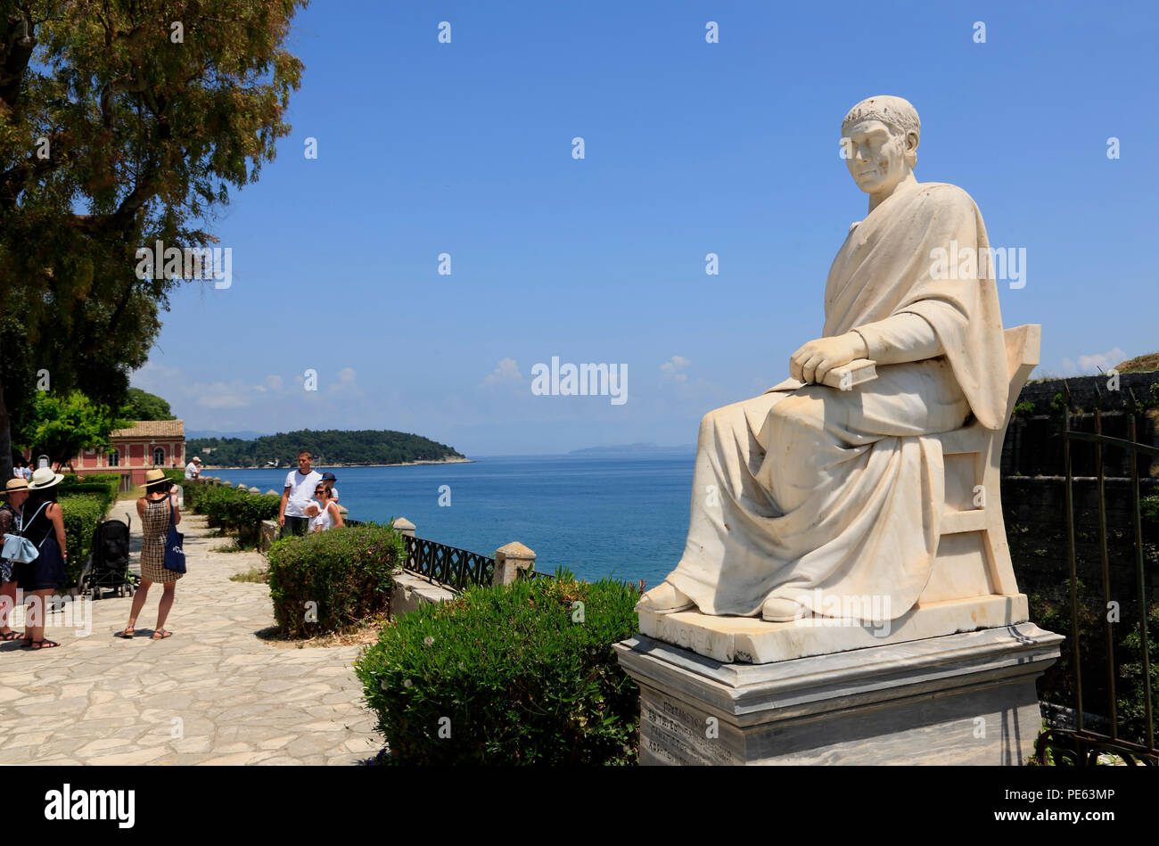 Frederick Nord monumento, la città di Corfù, Boschetto Park, Grecia, Europa Foto Stock