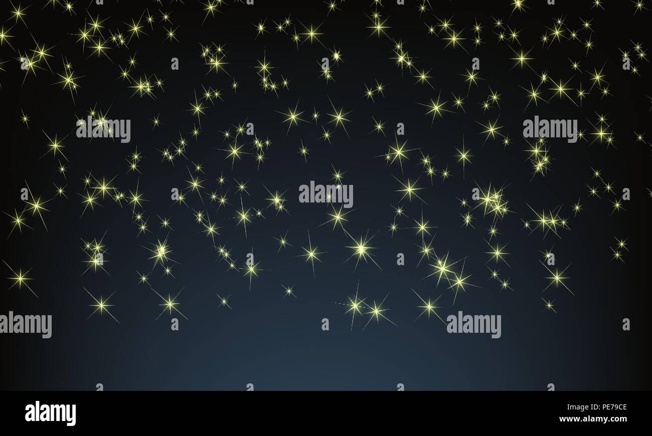 Stella Stellina Di Natale.Vettore Di Notte Con Il Cielo Pieno Di Stelle Stella Stellina Per Il Tuo Sfondo Immagine E Vettoriale Alamy