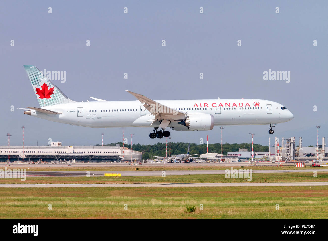 C-FGEI Air Canada Boeing Dreamliner 787-9 fotografato all aeroporto di Malpensa, Milano, Italia Foto Stock
