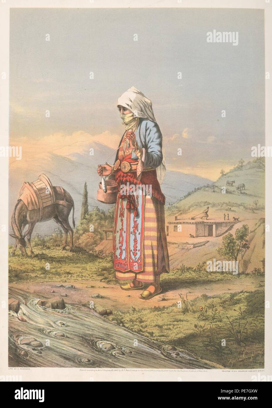 Armenian contadina. Foto Stock