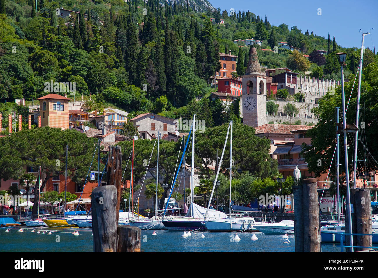 Toscolano-Maderno, Lago di Garda, provincia Brescia, Lombardia, Italia Foto Stock