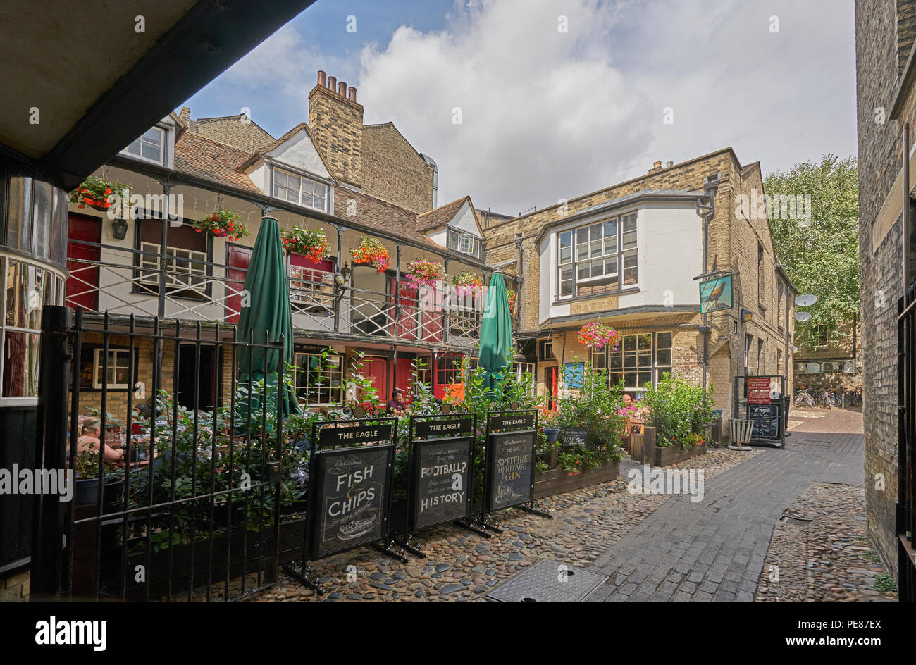 La Eagle pub cambridge scoperta del DNA Foto Stock