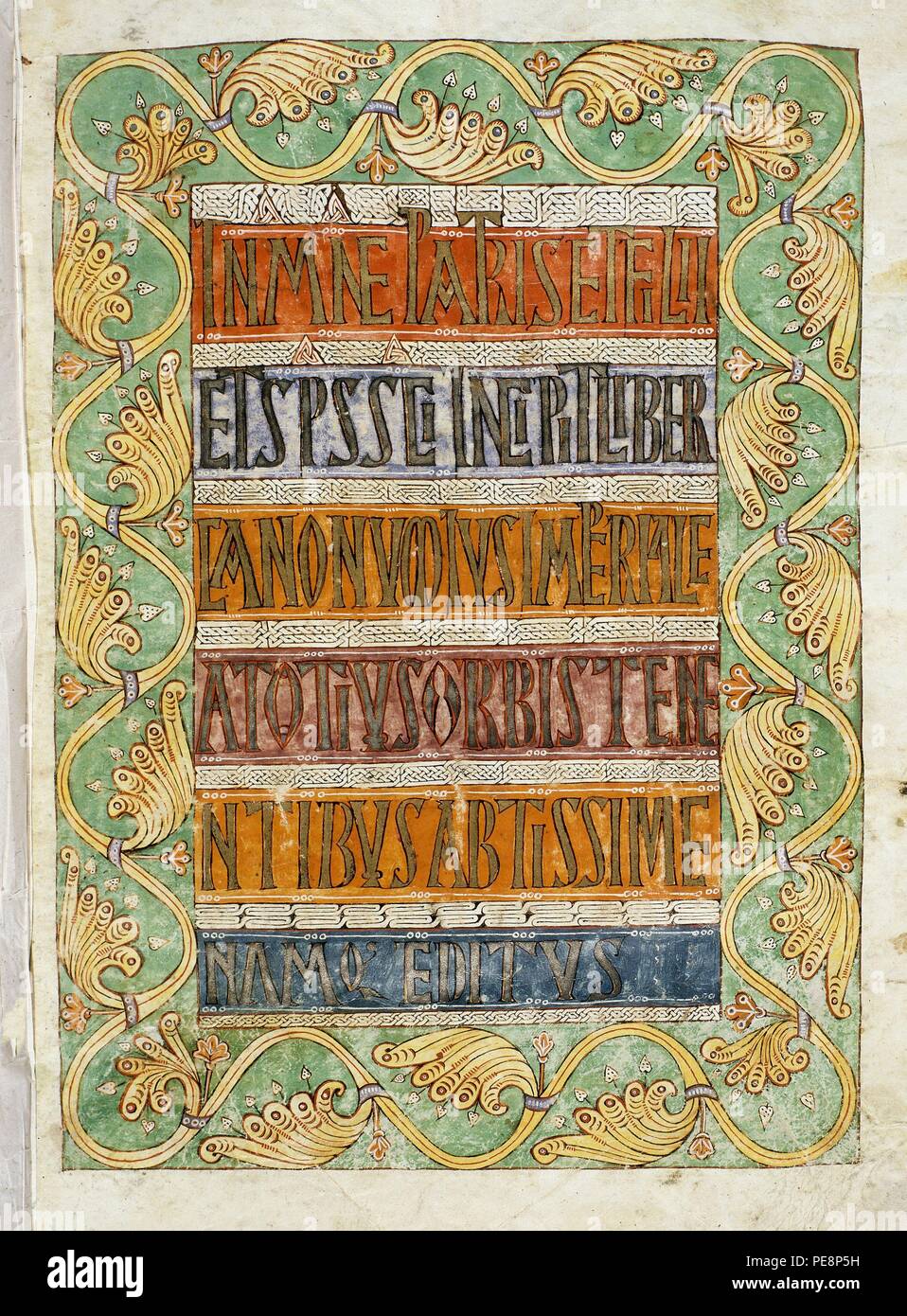 CODICE ALBENDENSE FOL 20-MOZARABE. Posizione: MONASTERIO-BIBLIOTECA-COLECCION, San Lorenzo del El Escorial, Madrid, Spagna. Foto Stock