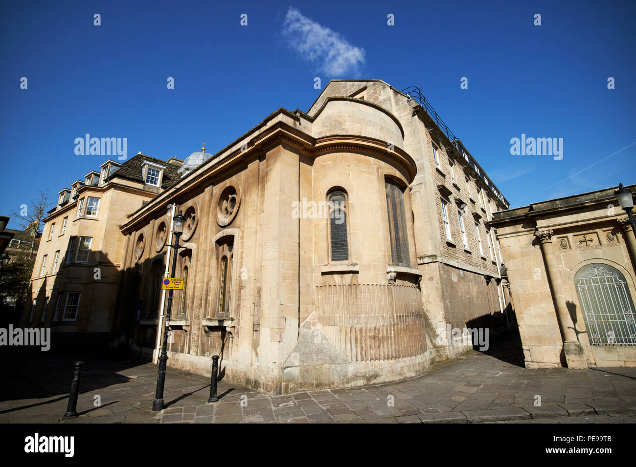 Vecchia Cappella attaccata alla st Johns hospital hot bath street Bath England Regno Unito Foto Stock