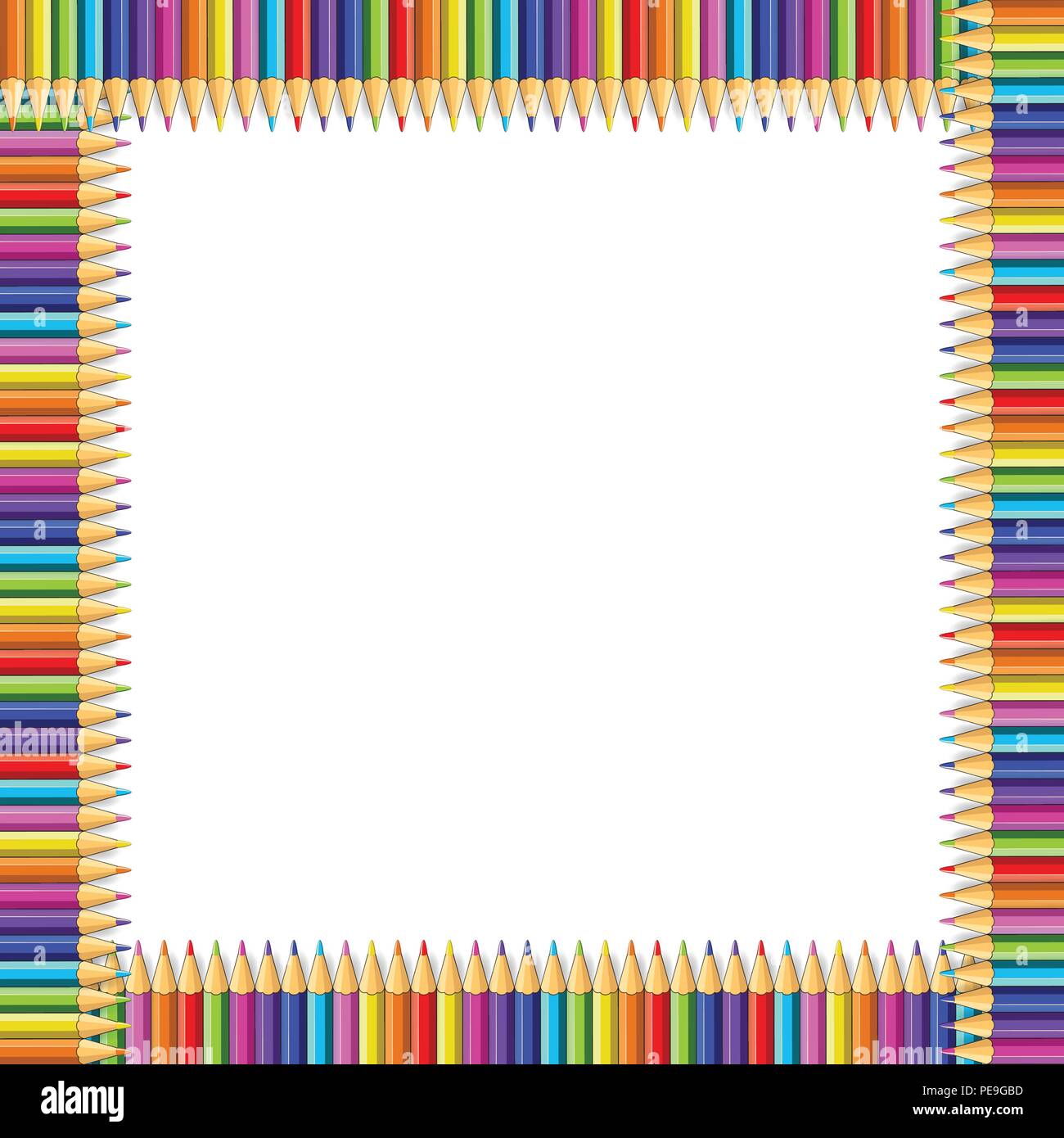Immagini Stock - Una Cornice Di Puzzle Multicolore Con Sfondo Bianco. Image  8384195