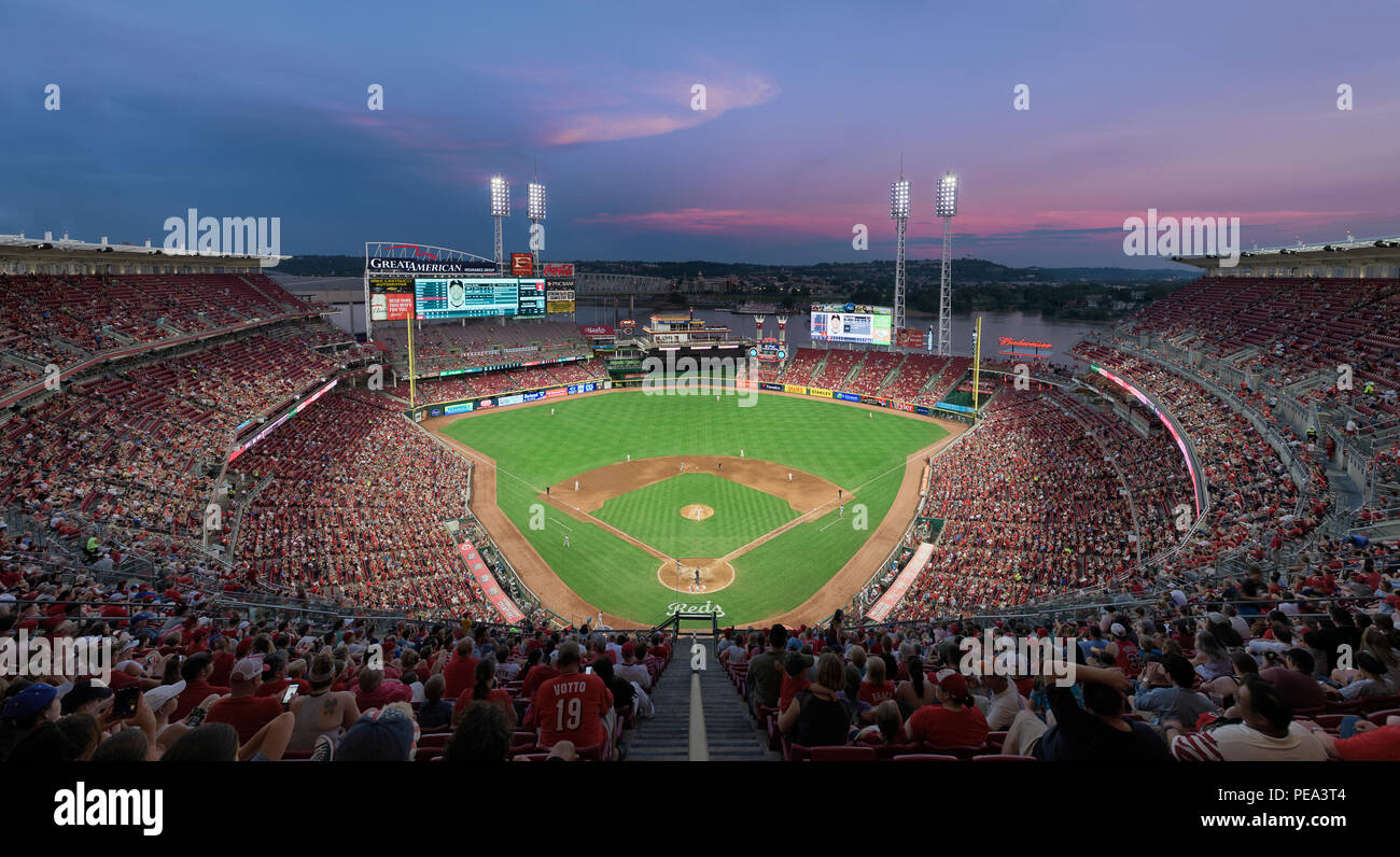 Chicago White Sox vs Cincinnati Reds al Great American Ball Park di Cincinnati, Ohio Foto Stock