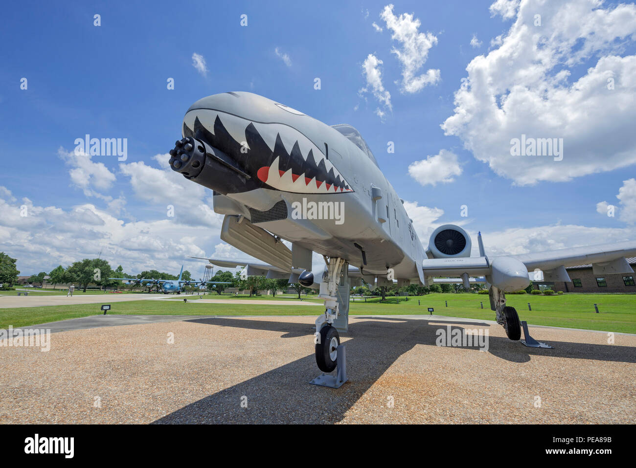 Air Park a Moody AFB è stata dedicata al Presidente George W Bush che era un pilota in formazione a Moody 1968-69. Foto Stock