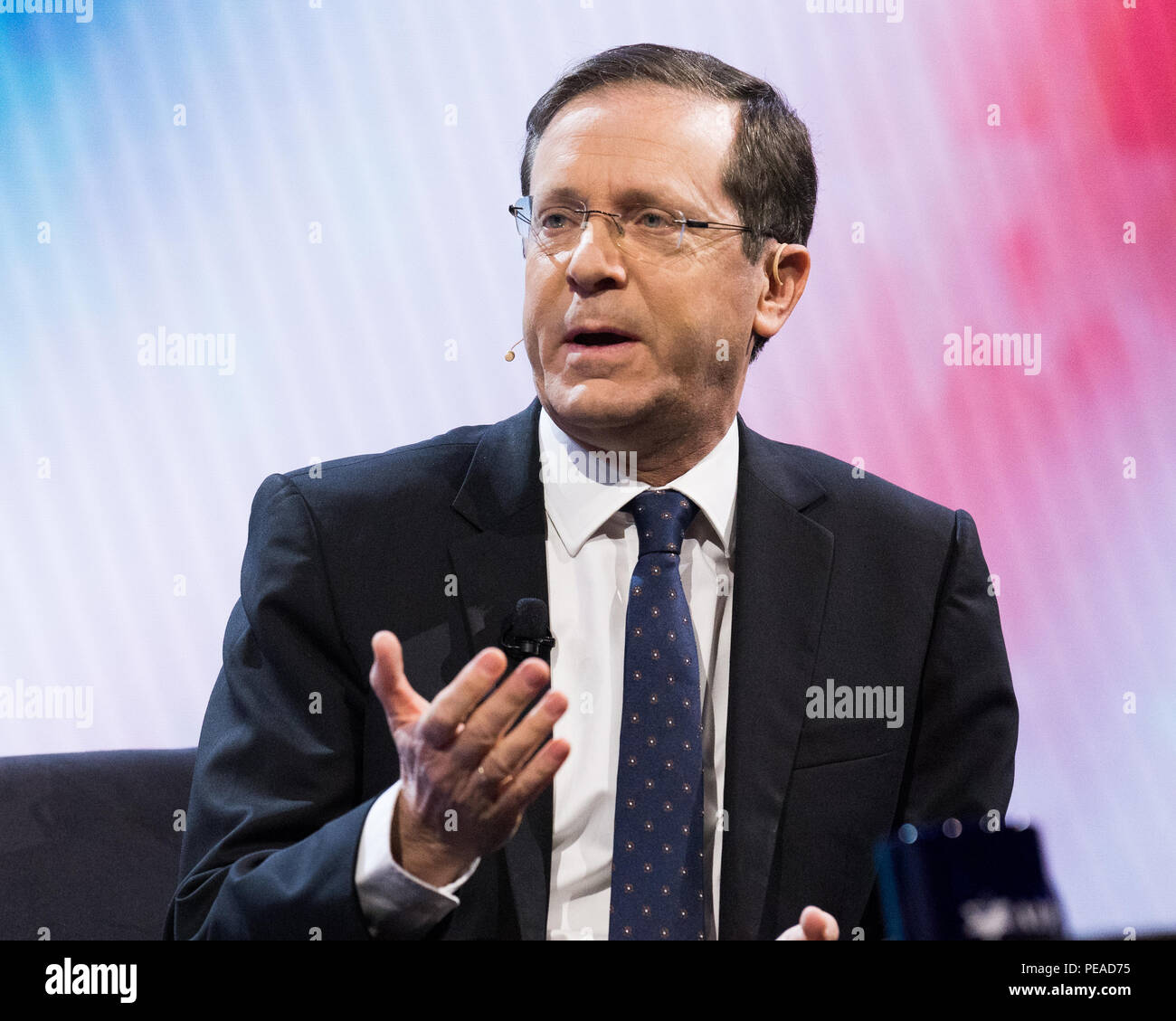 Isaac Herzog, presidente del partito laburista israeliano, parlando a AIPAC (American Israel Public Affairs Committee) Conferenza politica a Walter E. Foto Stock