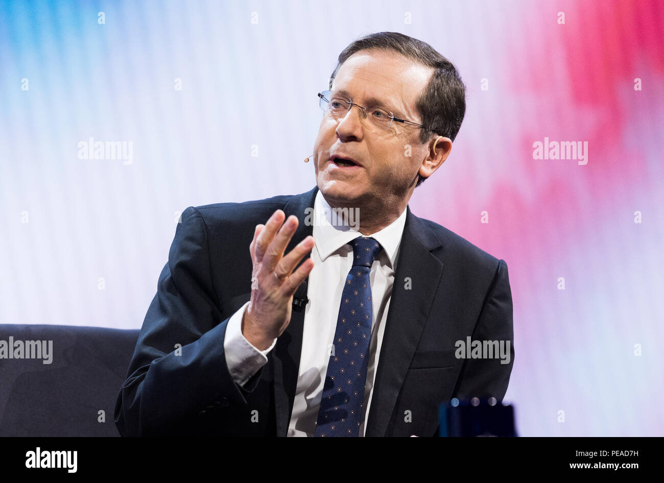 Isaac Herzog, presidente del partito laburista israeliano, parlando a AIPAC (American Israel Public Affairs Committee) Conferenza politica a Walter E. Foto Stock