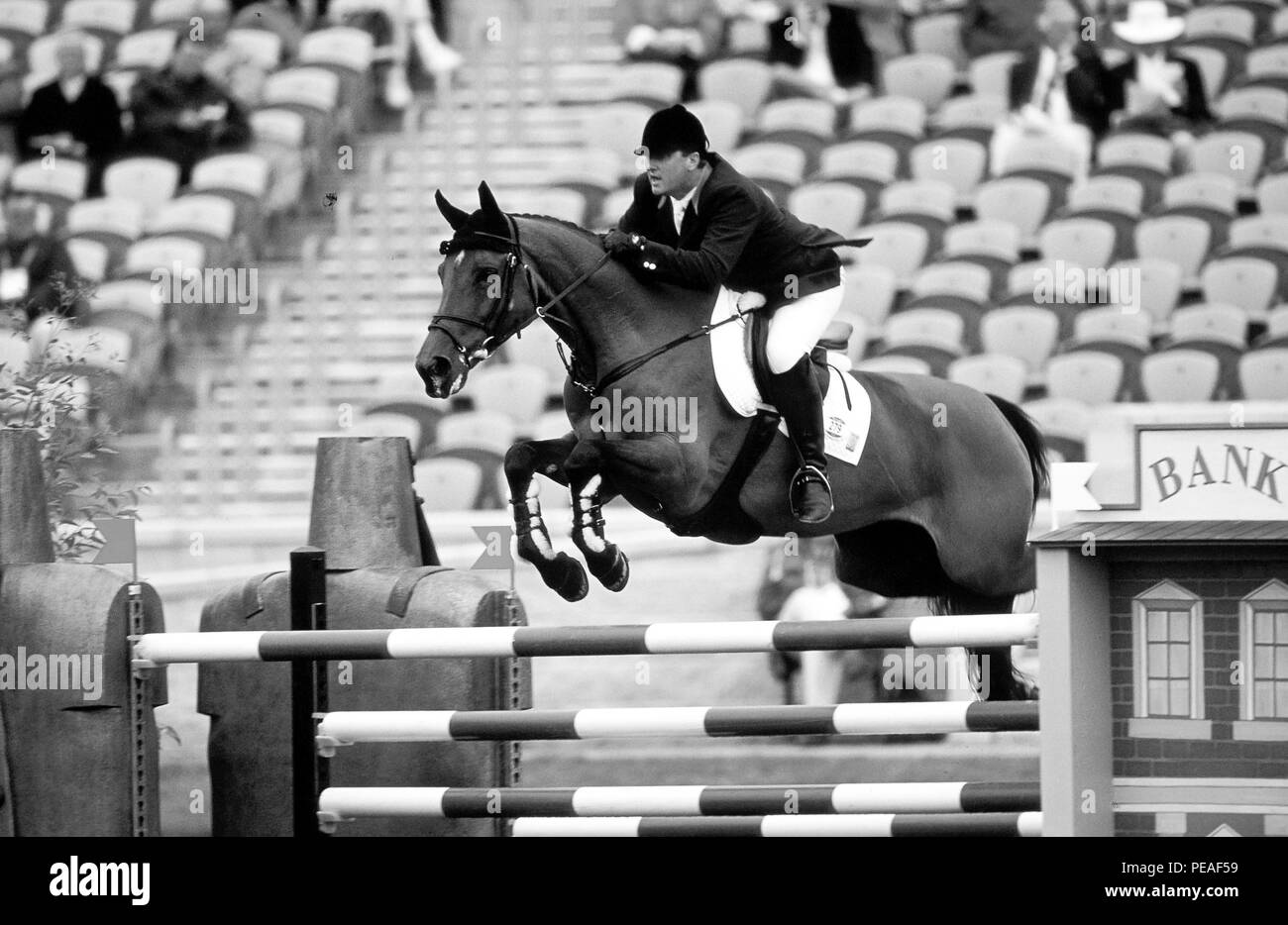 Giochi Olimpici di Sydney, settembre 2000, Jan Tops (NED) Tetti di equitazione Foto Stock