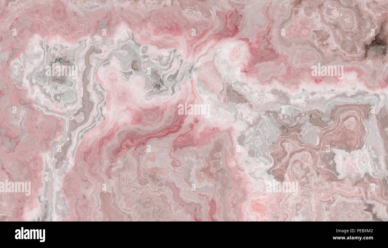 La piastrella di grigio Onyx abstract texture con inclusioni di rose. Sfondo colorato. 2D'illustrazione. Bellezze naturali Foto Stock