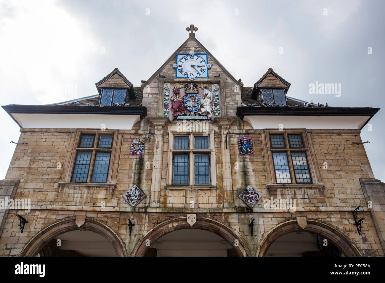 La Guildhall in Peterborough Piazza del Duomo Foto Stock