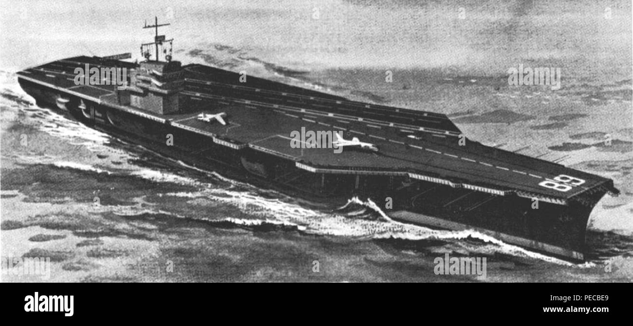 Artista della impressione di Nimitz-aeromobili di classe carrier in 1968. Foto Stock