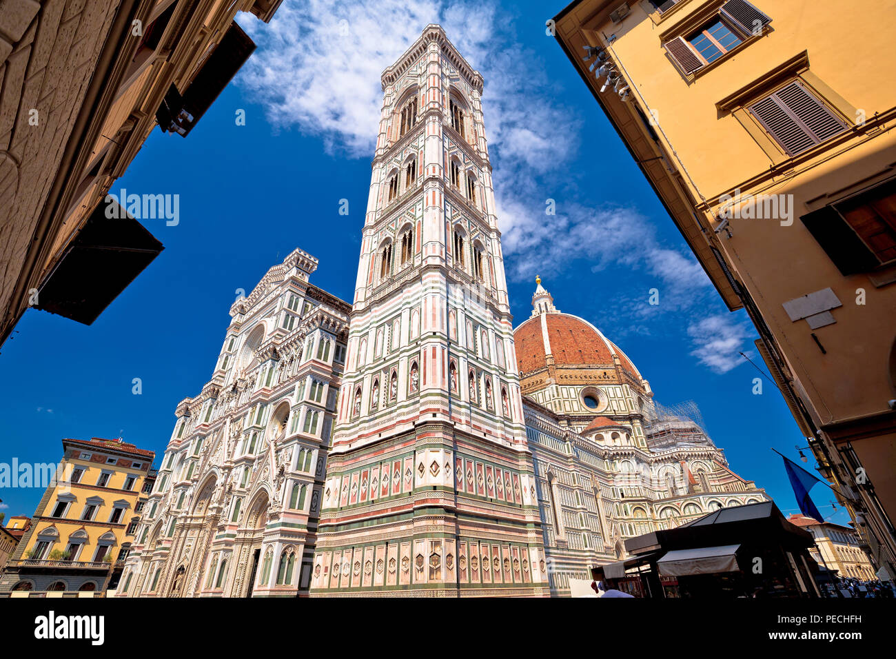 Maestosa Cattedrale Santa Maria del Fiore a Firenze Duomo nella regione Toscana di Italia Foto Stock
