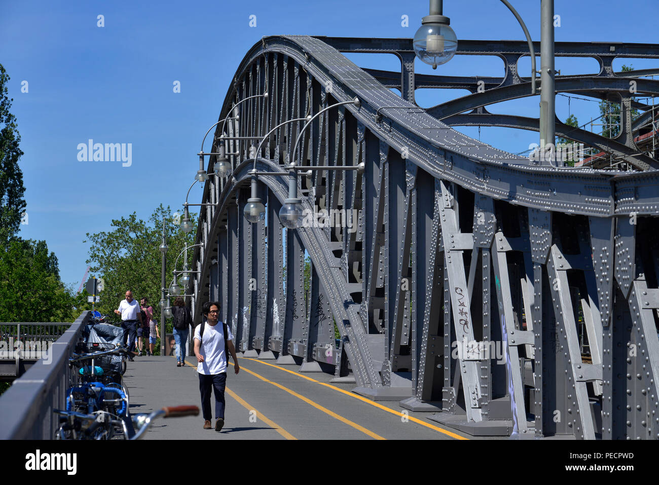 Boesebruecke, nel quartiere Mitte di Berlino, Deutschland, Bösebrücke Foto Stock