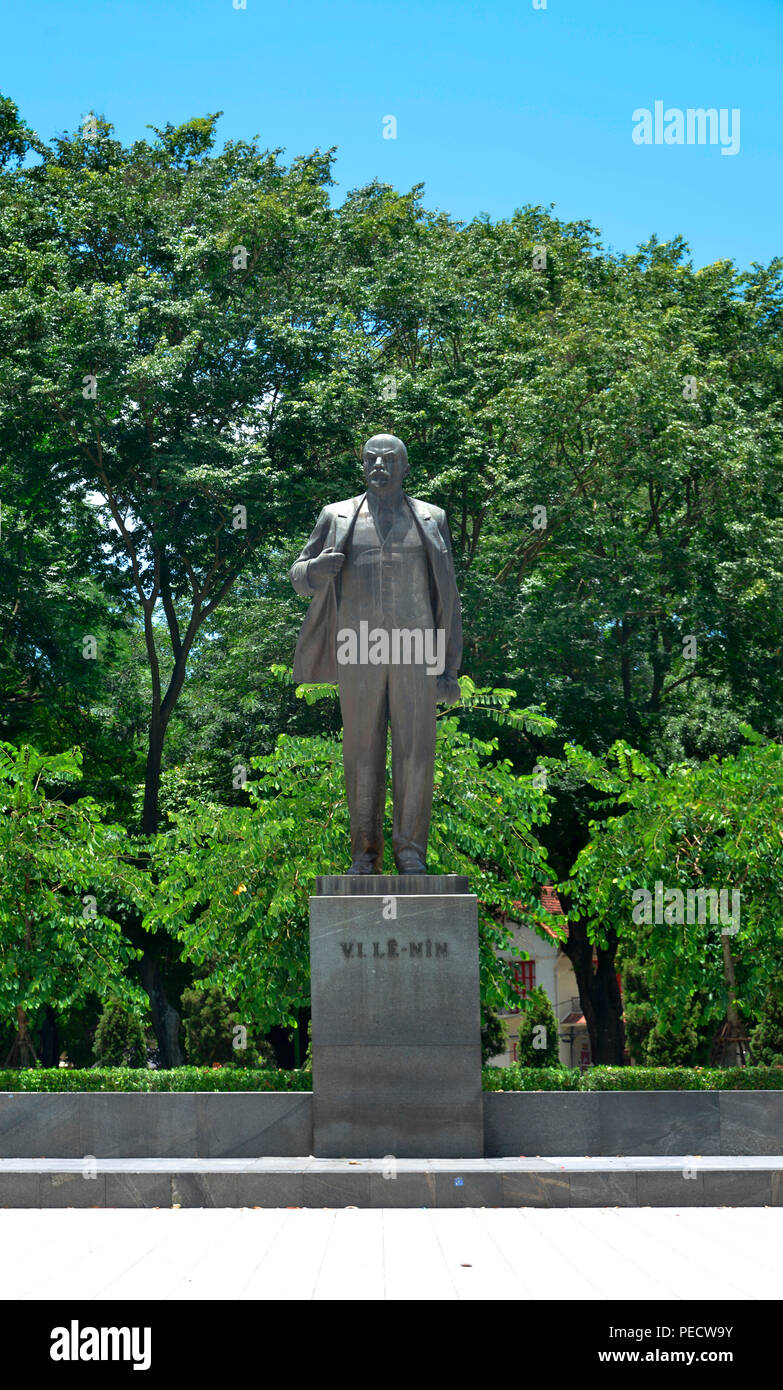 Lenin-Denkmal, Dien Bien Phu, Hanoi, Vietnam Foto Stock