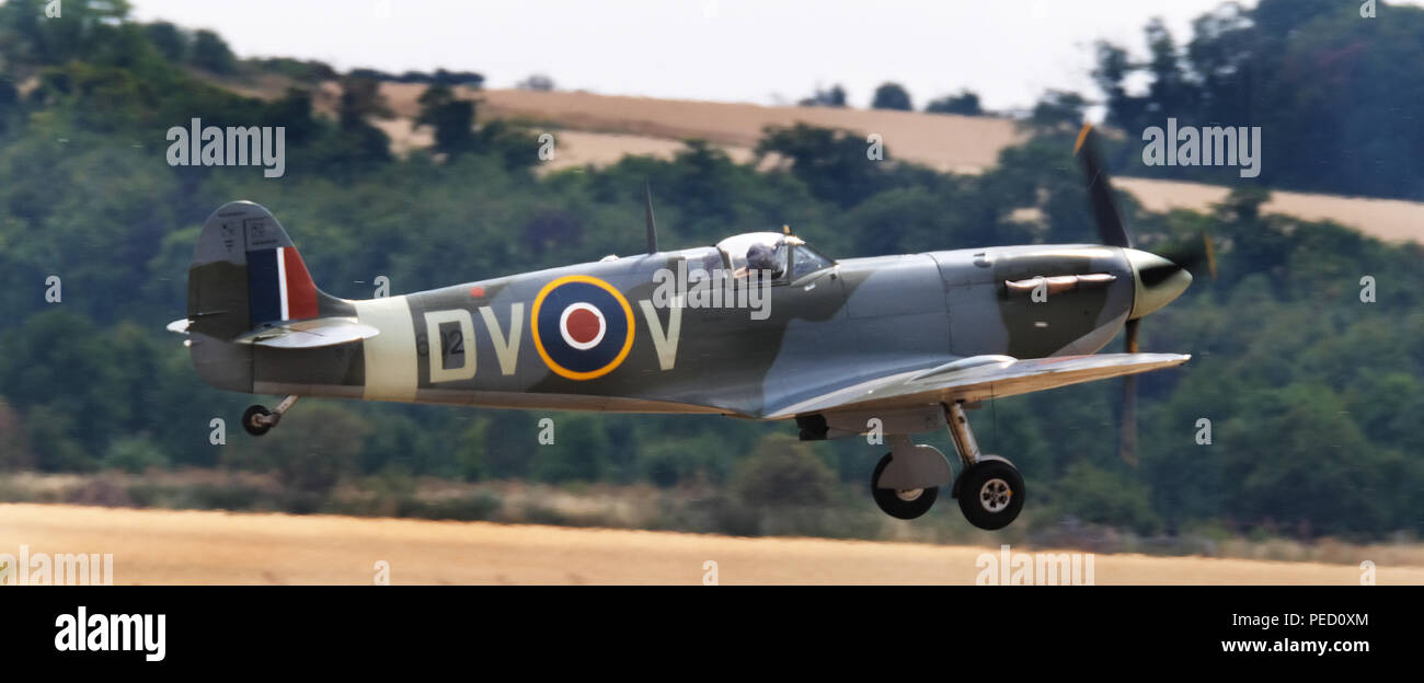 Il Supermarine Spitfire è un britannico a singola sede degli aerei da caccia utilizzati dalla Royal Air Force e altri paesi alleati prima, durante e dopo la wor Foto Stock