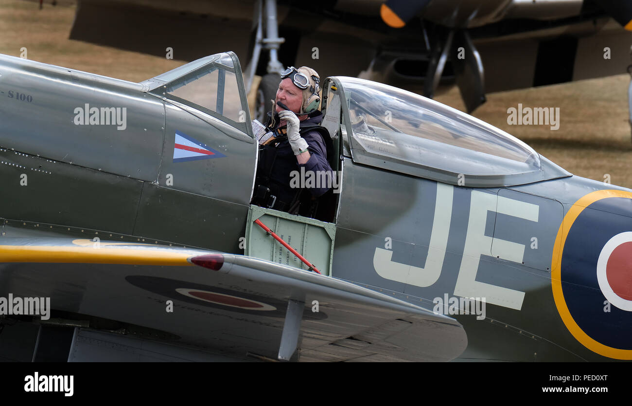 Il Supermarine Spitfire è un britannico a singola sede degli aerei da caccia utilizzati dalla Royal Air Force e altri paesi alleati prima, durante e dopo la wor Foto Stock