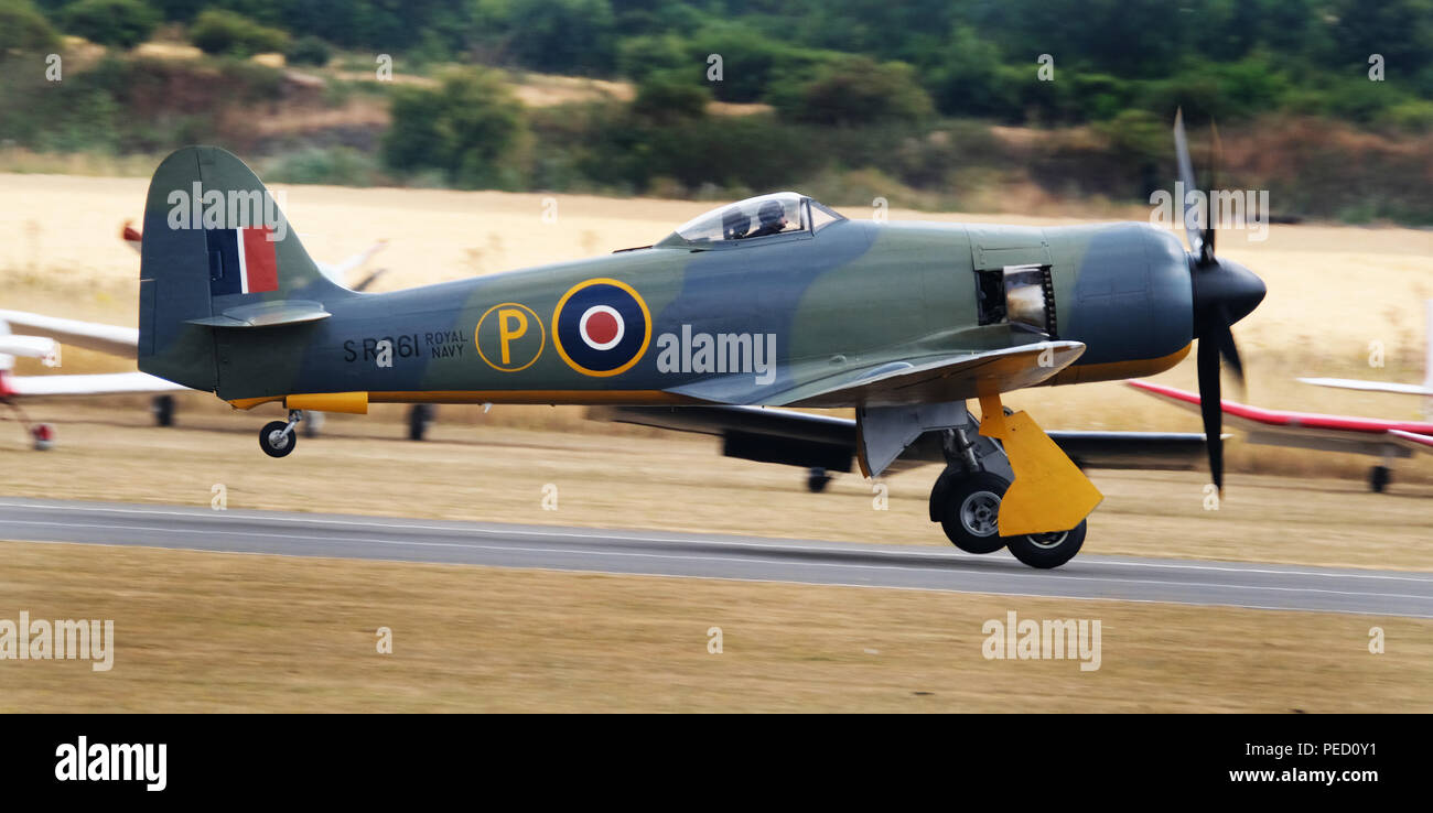 La Hawker Sea Fury è un cittadino britannico di aerei da combattimento progettato e fabbricato da Hawker.. Foto Stock