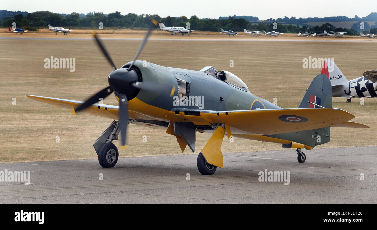 La Hawker Sea Fury è un cittadino britannico di aerei da combattimento progettato e fabbricato da Hawker.. Foto Stock